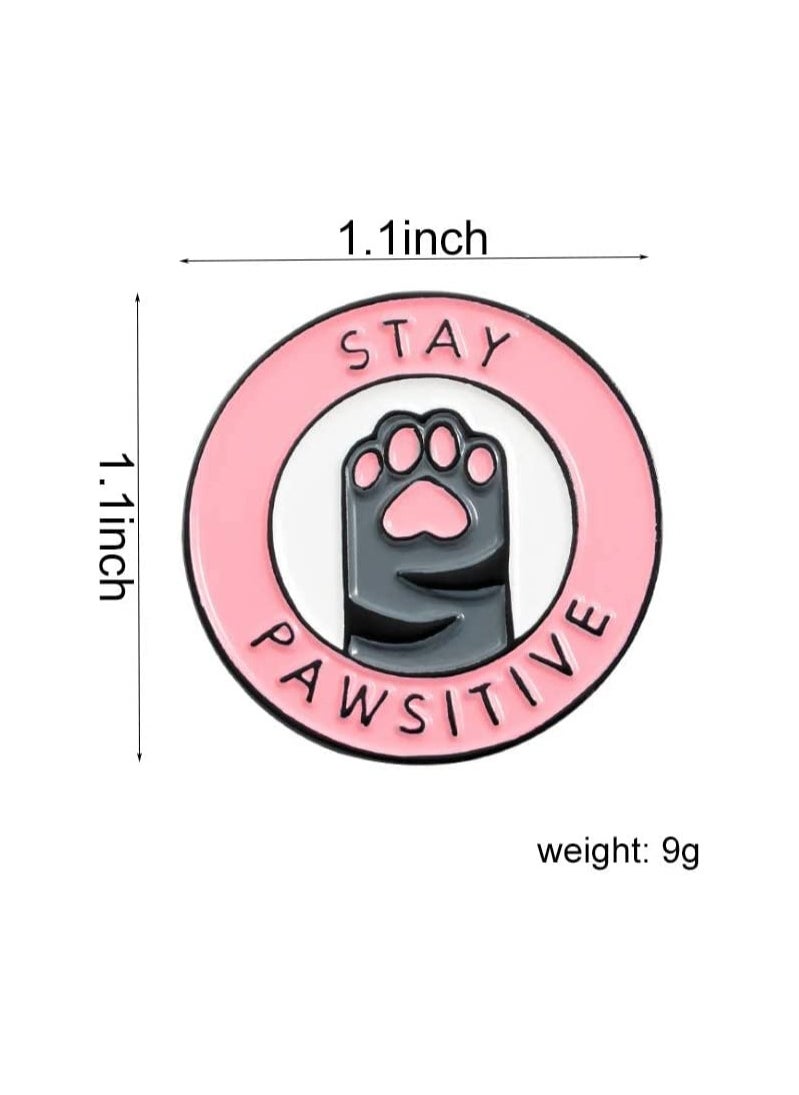 SYOSI - Cats Club Enamel Pin Cat Planet Coffee Paw Brooch Pins Badge C ute Kitten Brooches Lapel Pin Jeans Shirt Bag Jewelry with Gift Bag - Image 1