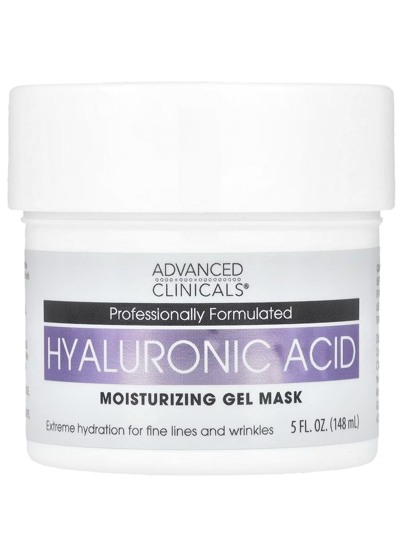 Advanced Clinicals Hyaluronic Acid Moisturizing Gel Beauty Mask 5 fl oz 148 ml - Image 1