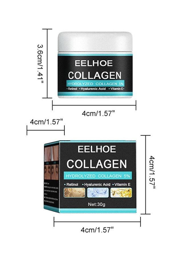 EELHOE - Men's Collagen Anti-Aging Cream, Men's Face Moisturizer Cream, Age Rewind Men's Wrinkle Cream, Anti Aging Wrinkle Cream for Men, Skin Firming and Tightening Lotion, 30g - Image 1