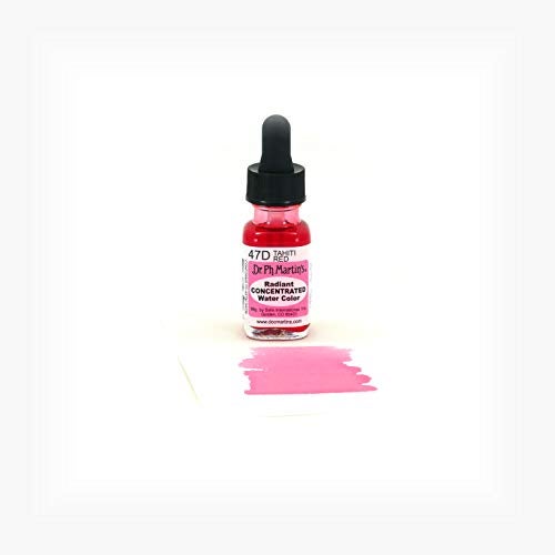 Dr. Ph. Martin's Radiant Concentrated Water Color, 0.5 oz, Tahiti Red (47D) - Image 2