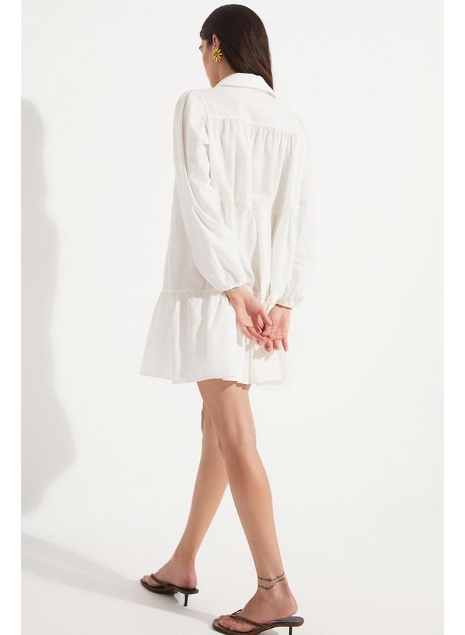 جون فستان قطني متعدد الطبقات - Image 4