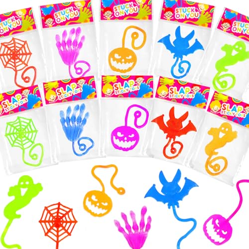 Leetous Bulk Halloween Sticky Hands Party Favors for Kids 100300 Pcs Boo Basket Goodie Bag Stuffers for Toddlers Halloween Treats Non Candy Pinata Fillers Toy Gifts Prize Handout Giveaways for Boy Girls - Image 1