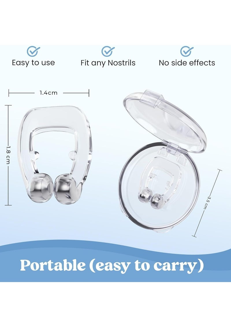 Oasisgalore - 6 Pack Silicone Anti Snoring Snore Nose Clip, Snore Stopper Clip to Reduce Noise Anti Snore Men and Women - Image 1