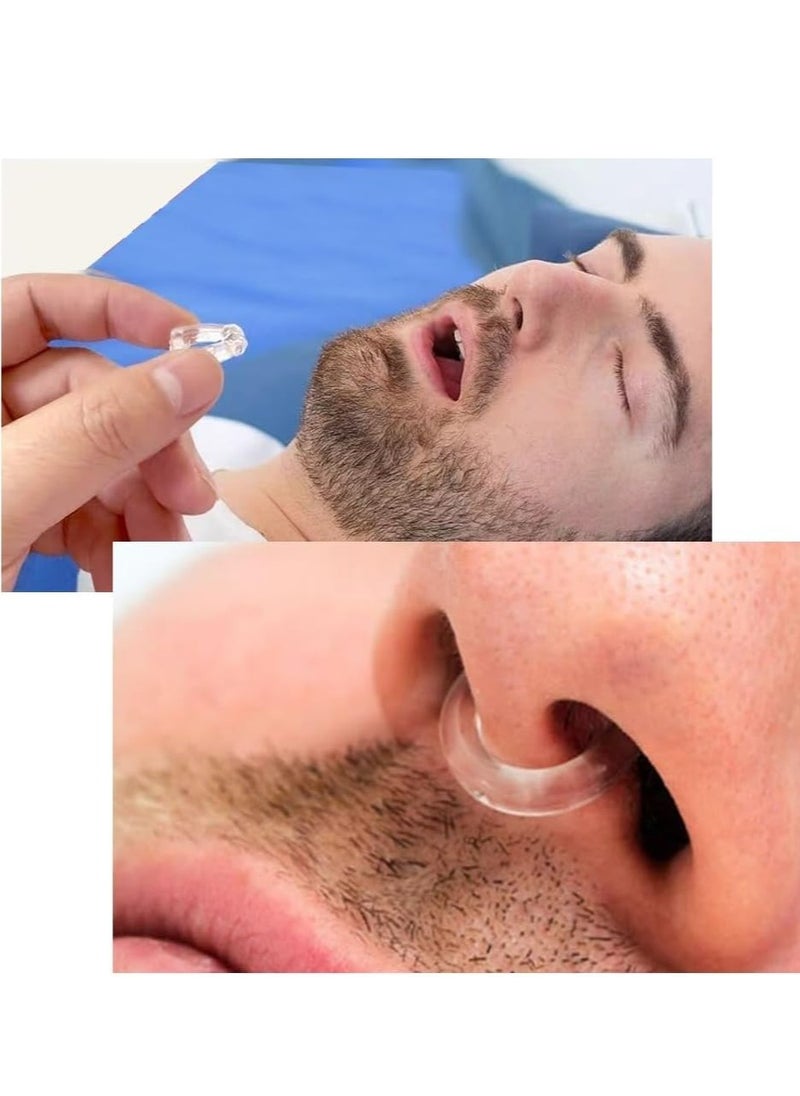 Oasisgalore - 6 Pack Silicone Anti Snoring Snore Nose Clip, Snore Stopper Clip to Reduce Noise Anti Snore Men and Women - Image 1