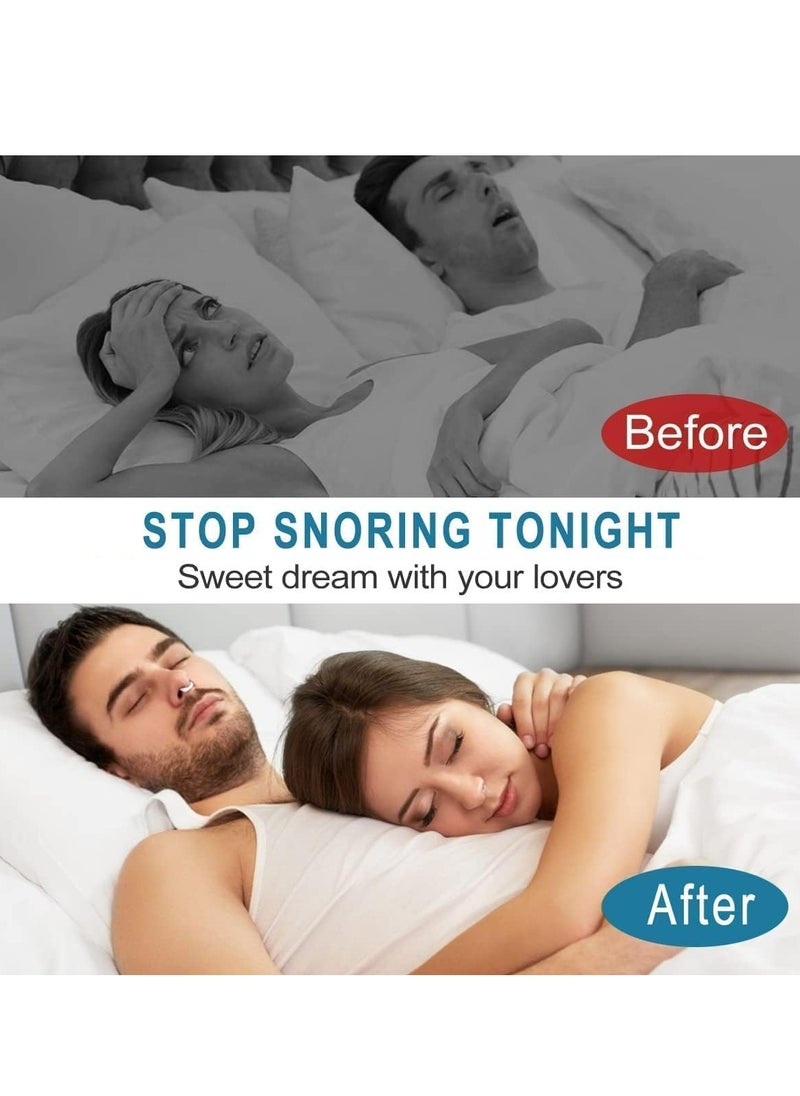 Oasisgalore - 6 Pack Silicone Anti Snoring Snore Nose Clip, Snore Stopper Clip to Reduce Noise Anti Snore Men and Women - Image 1