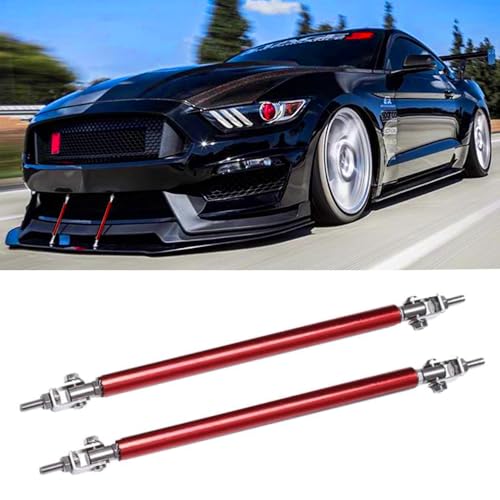 DREAMIZER 2pc Adjustable 10"-13" Front Bumper Lip Splitter Diffuser Strut Rod Tie Bars Compatible with Most Vehicles - Image 1