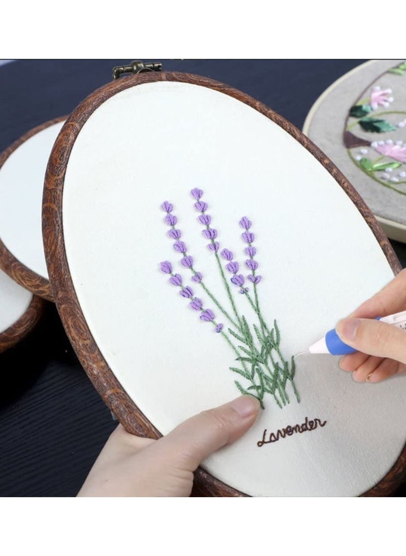 Generic - Magic Embroidery Pen Punch Needles Magic Embroidery Pen Set Punch Embroidery Needle Punch Needle Pen Set Cross Stitch Tool Kit DIY Craft for Embroidery Threaders DIY Sewing - Image 1