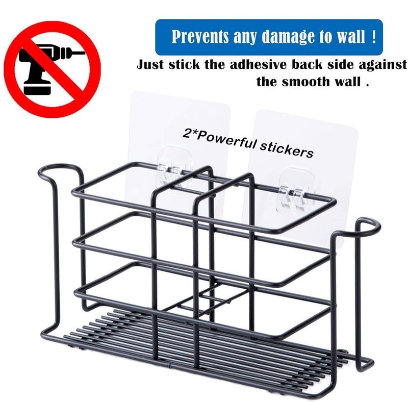 ARLICODECK Stainless Steel Toothbrush Holder Wall Mounted Toothpaste Holder Bathroom Storage Rack Organizer Kitchen Storage Shelf Rack Organizer Bathroom Shelf Pack1 - Image 5