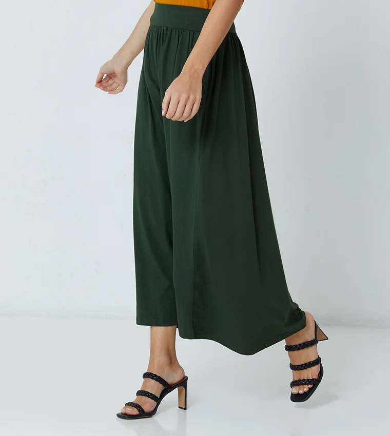 Beverly Hills Polo Club Plain Mid-Rise Knit Midi Skirt