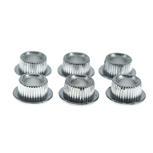 KAISH Metal Chrome 10mm Vintage Guitar Tuning Keys Conversion Bushings Adapter Ferrules - Image 2