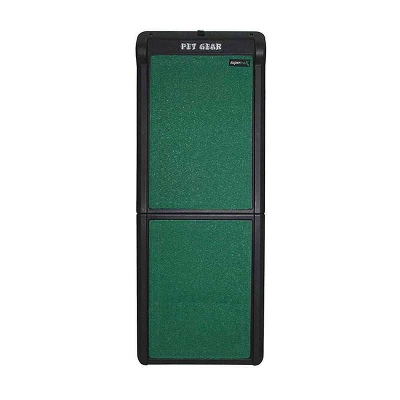 Pet Gear supertraX Ramps for Dogs and Cats Maximum Traction Surface PortableEasyFold No Tools Required Built in Handle for Travel 5 Models 4271 Inches Long Supports 150200lbs BlackGreen