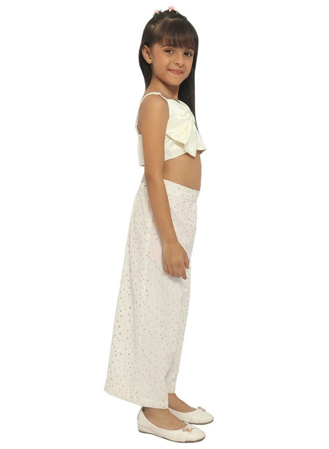 Nautinati nauti nati Solid girls dress set|Printed girls dress set | polyester white dress set for girls - Image 3