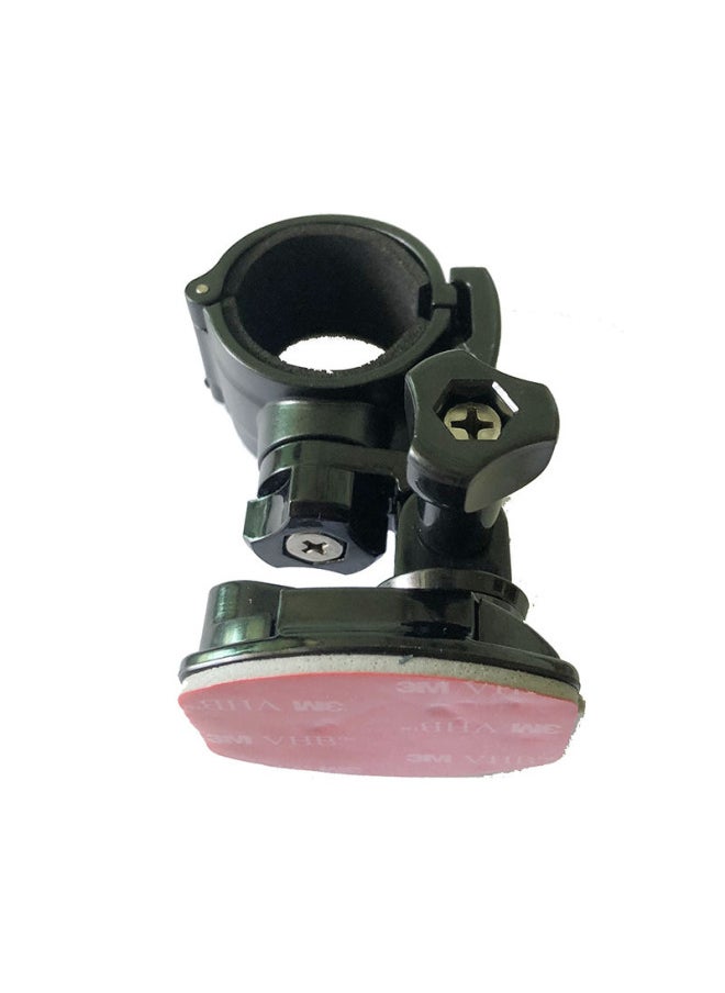 Generic 28mm30mm Flashlight Helmet Side Hanging Flashlight Bracket Arc Plane Base Adhesive Dv Clip Shelf-Color:27-31mm Diameter Flashlight Plane Bracket  - Image 1