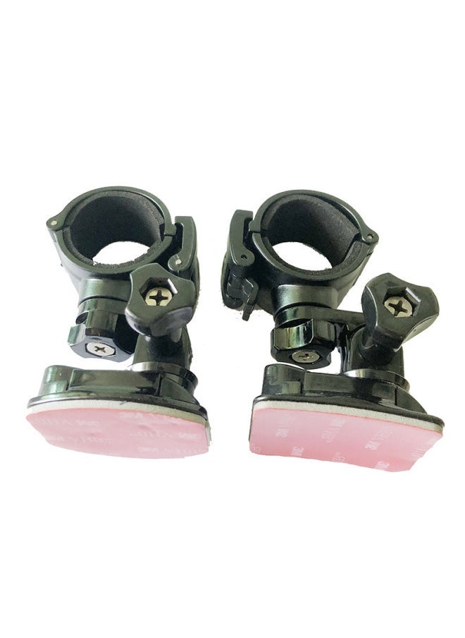 Generic 28mm30mm Flashlight Helmet Side Hanging Flashlight Bracket Arc Plane Base Adhesive Dv Clip Shelf-Color:27-31mm Diameter Flashlight Plane Bracket  - Image 5