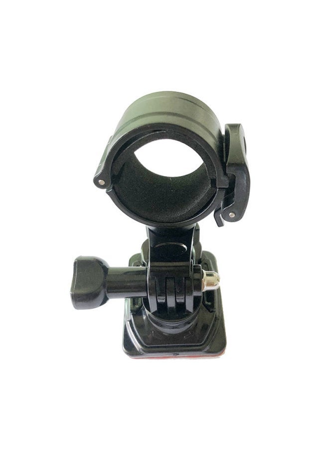 Generic 28mm30mm Flashlight Helmet Side Hanging Flashlight Bracket Arc Plane Base Adhesive Dv Clip Shelf-Color:27-31mm Diameter Flashlight Plane Bracket  - Image 3