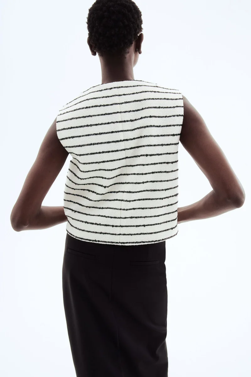 H&M Bouclé waistcoat