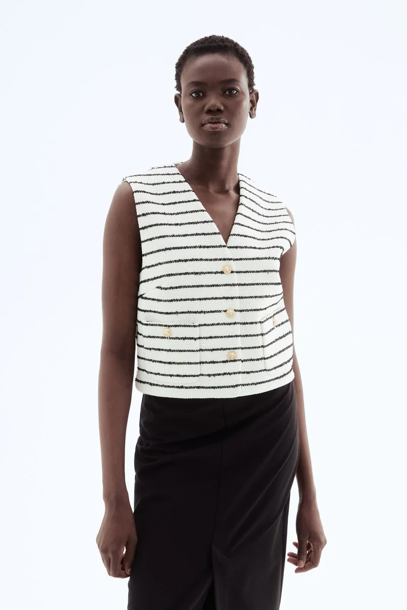 H&M Bouclé waistcoat