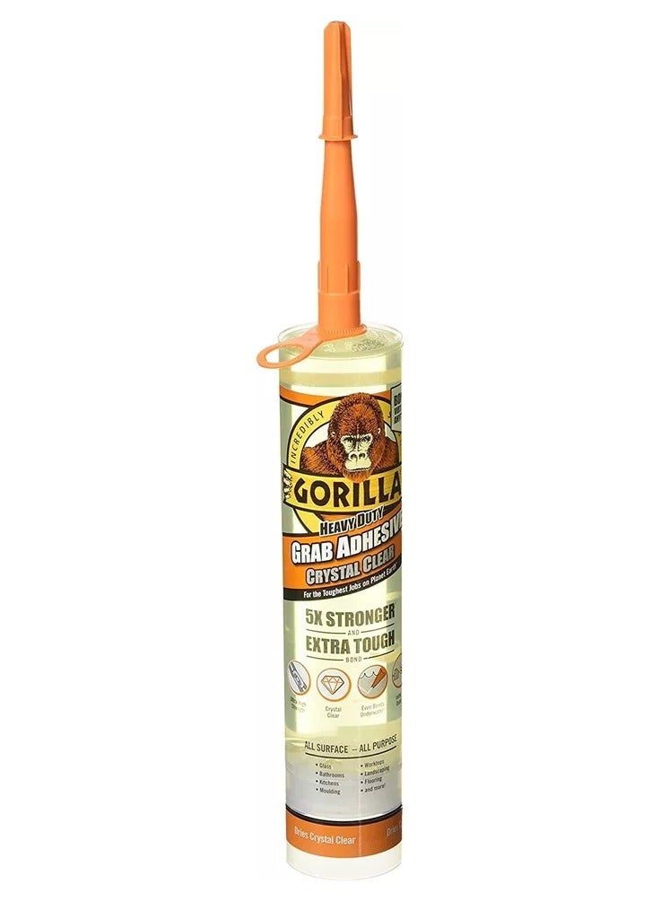 Gorilla Heavy Duty Grab Adhesive Crystal Clear 270ml - Image 1