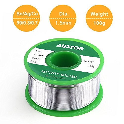 AUSTOR 1.5mm Lead Free Solder Wire with Rosin Core - Image 2