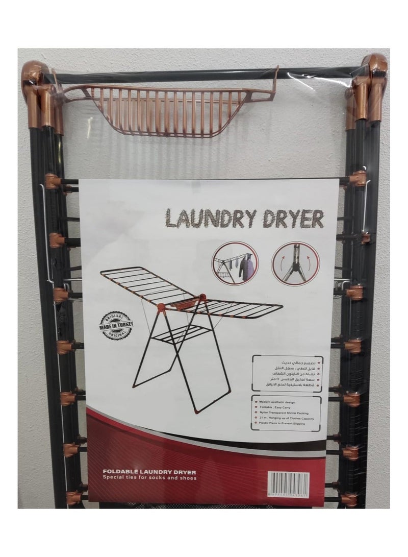 ال سي منشر غسيل قابل للطي مع أجنحة جانبية - Image 2