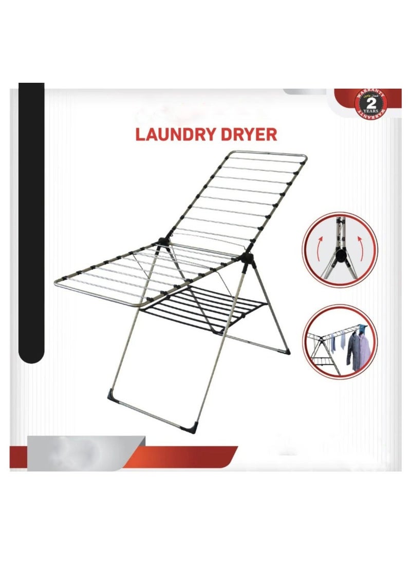 ال سي منشر غسيل قابل للطي مع أجنحة جانبية - Image 3