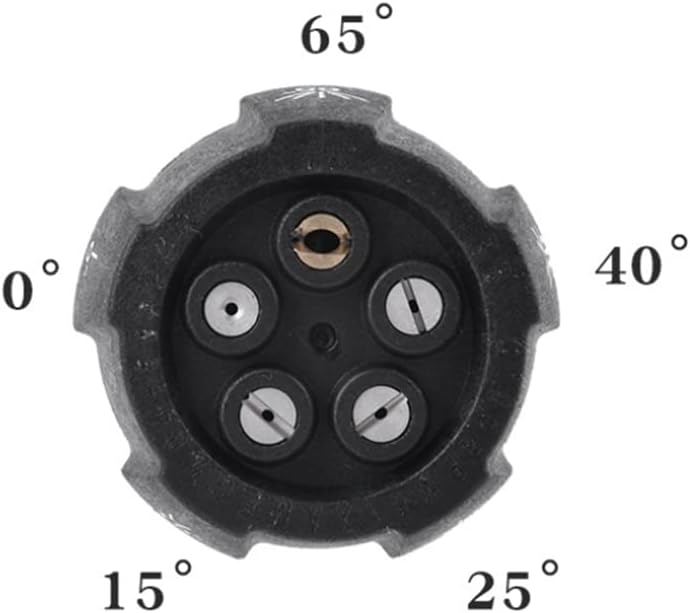 Tucool Racing 5 in 1 High Pressure Spray Nozzle with 1/4 Quick Connect (5 Settings: 0, 15, 25, 40, 65) - Image 3