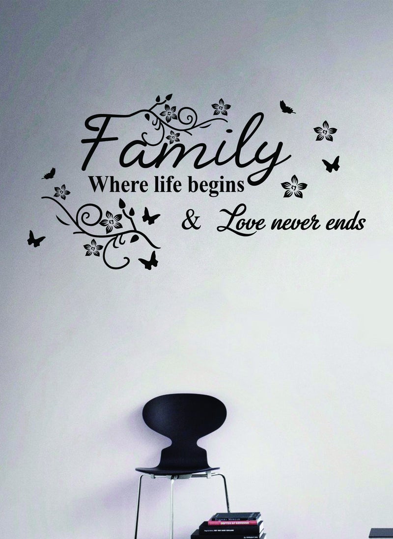 Spoil Your Wall Family Love Quote  Wall Decal - Wall Arts Home Décor - Wall Sticker, 90x47 cm by Spoil Your Wall  - Image 1