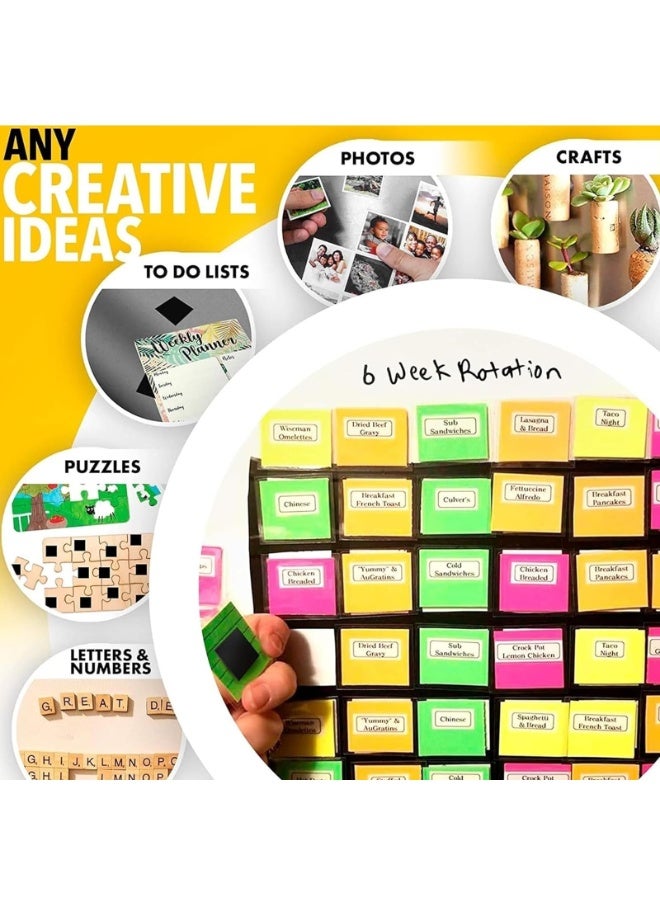 Beauenty Magnetic Tape, Self Adhesive Magnetic Squares Flexible Sticky Magnets Peel and Stick Magnetic Sheets, Magnetic on one Side and Adhesive on The Other - Image 4