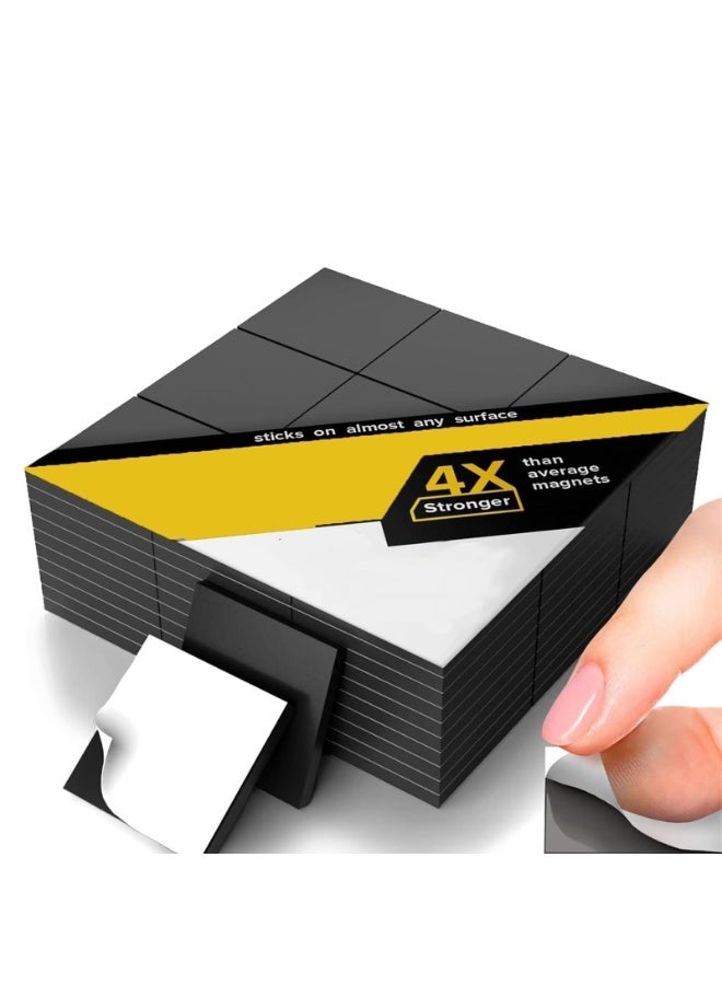 Beauenty Magnetic Tape, Self Adhesive Magnetic Squares Flexible Sticky Magnets Peel and Stick Magnetic Sheets, Magnetic on one Side and Adhesive on The Other - Image 1