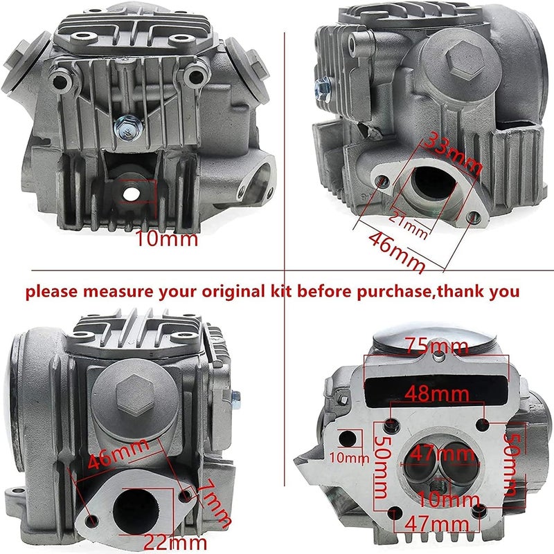 MOFANS 47MM Bore ATV Cylinder Head Piston Cylinder Rebuild Repair Kit for Honda 70CC Engines - Image 2