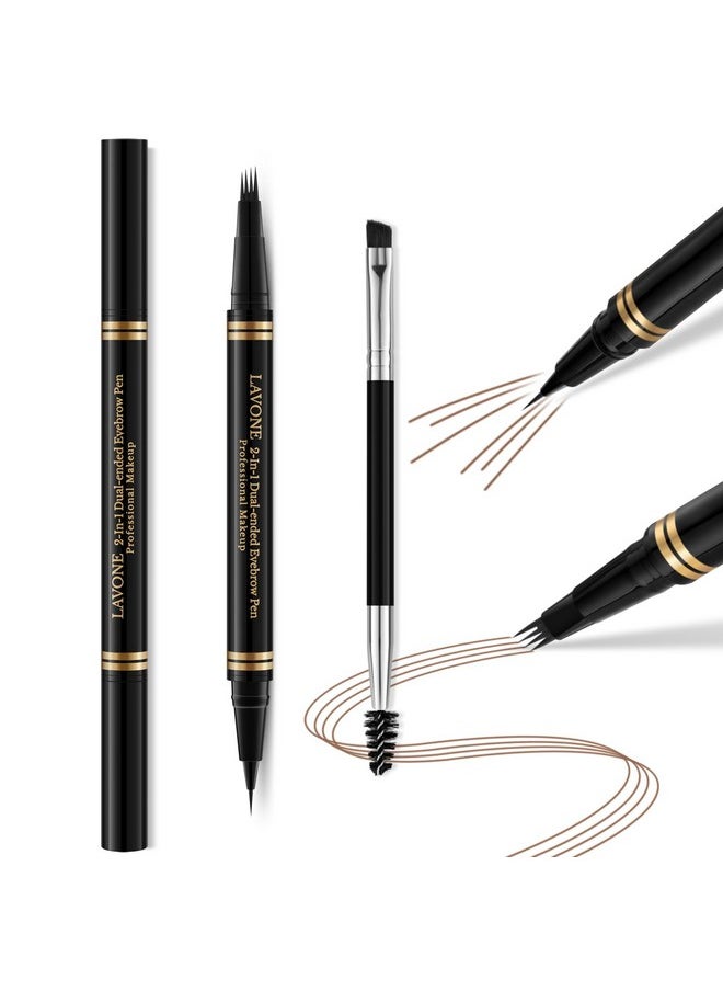 Eyebrow Pen,2-In-1 Waterproof Eyebrow Pencil With 4 Tip Microblading Brow Pen And Ultra-Precise Brow Pencil,With Dual-Ended Eyebrow Brush,Eyebrow Makeup For Natural Looking-Soft Brown - pzsku/ZDDB3172DF1F14DF567A2Z/45/_/1734437864/3db299ea-0e7d-45e2-ab44-a85157775b1f