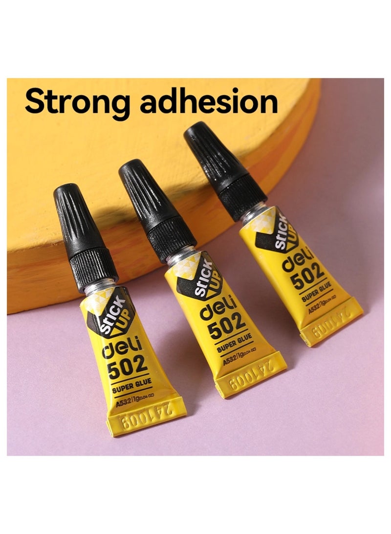 Deli 3-Piece Instant Dry Super Glue 1g Content Per Tube - Image 5