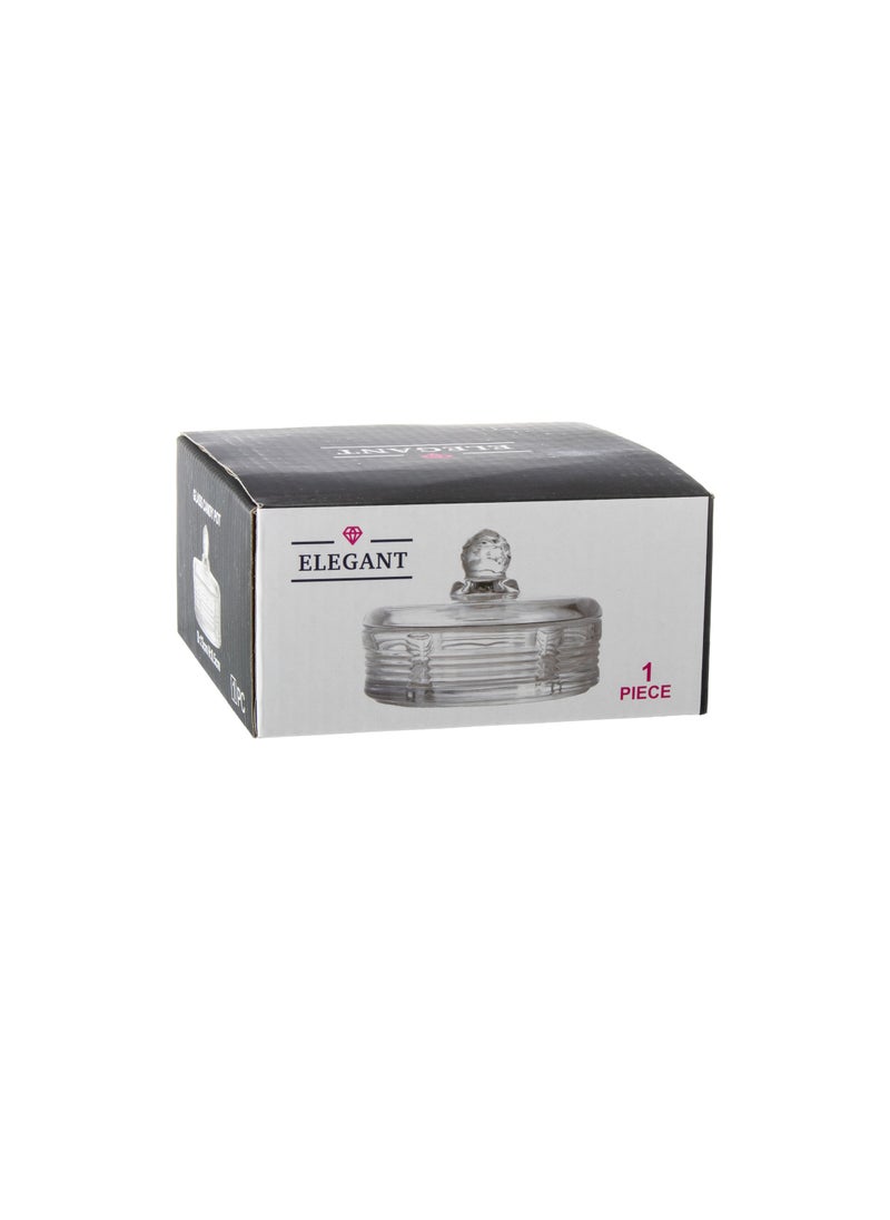Elegant - A box of sweets and nuts made of clear glass - Image 1