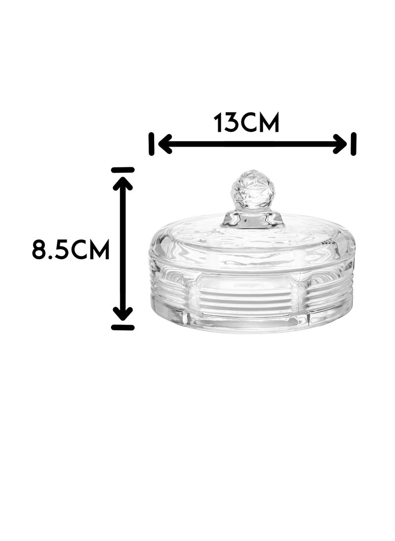 Elegant - A box of sweets and nuts made of clear glass - Image 1