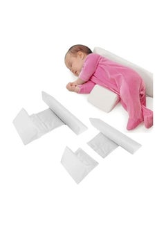MIRFA Baby Side Safer Sleeper Adjustable Wedge With Removable Anti Roll Positioner (White)  - Image 1