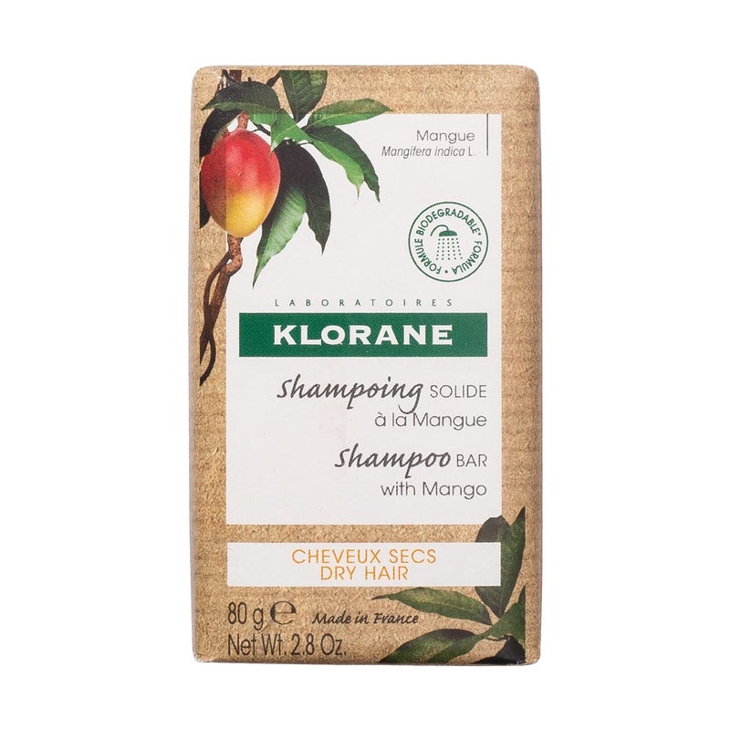 Klorane Klorane Nourishing Shampoo Bar with Mango , 2.8 Oz (Pack of 1)