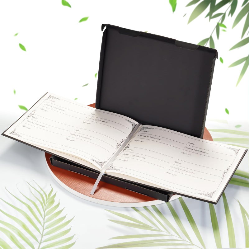 SOITIS Funeral Guest Book for Memorial Service Celebration of Life Decorations Memory Book, Funeral Favors Sign in Book for Funeral Memorial Guests in Loving Memory Forever in My Heart Guestbook - Image 5