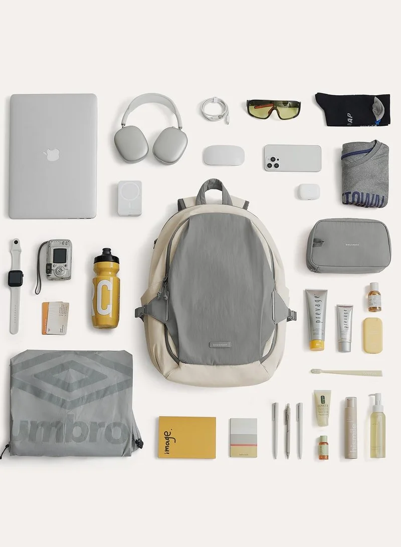 BAGSMART Grey BAGSMART Soar 25L 180° Open Clamshell Travel Backpack Set  | Best Price UAE