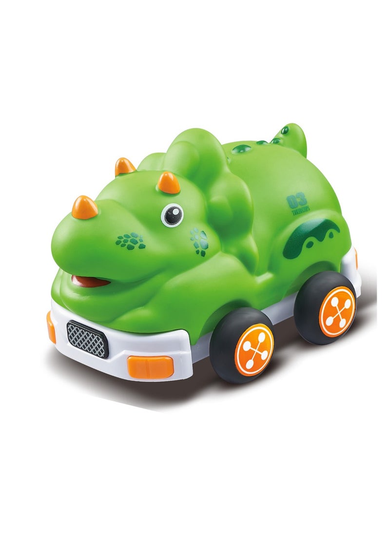 STEM - RC Light-Up Triceratops Adventure - Two-Way Remote Control with Lights - Electrically Charged Fun for Kids 3+ - Image 1