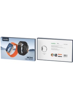 modio Modio MC94 2.2 inch smart watch with 3 different types of pair straps Black colour  - Image 2