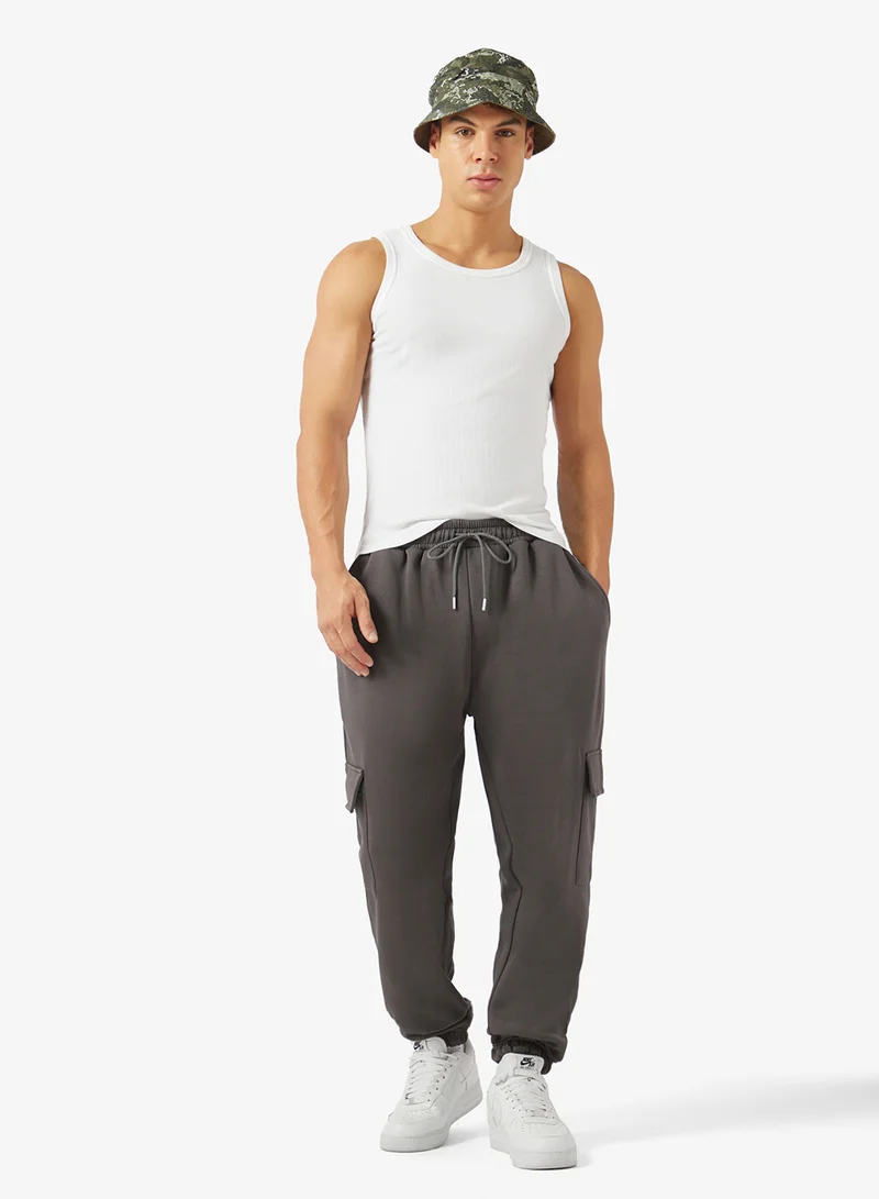 سفنتي فايف بيسيكس Oversized Fit Cargo Joggers with Elasticated Hem