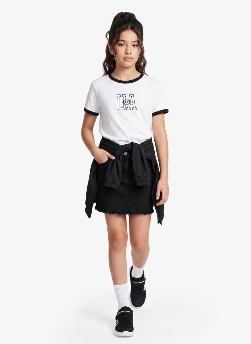 UNDER ARMOUR Youth Ringer T-Shirt - Image 1