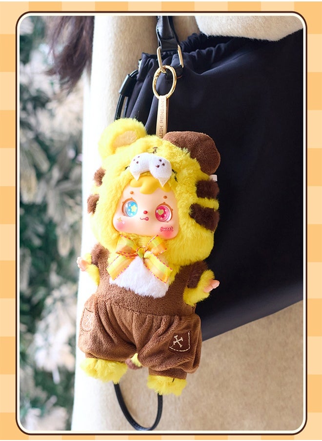 yumee Plush Bear Blind Box - Animal Keychain Surprise (Elephant/Chicken/Rabbit/Monkey/Tiger/Dog/Wolf) Collectible Mini Plush Toys for Office/Home Decor & Gifts  - Image 4