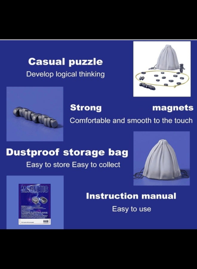 H.F.J HFJ Magnetic Chess Game-Multiplayer Magnet Board Game,2024 New Family Board Games Set，Home Party Supplies,Portable Battle Chess - Image 5