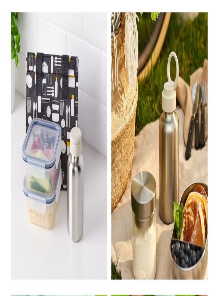 Water bottle stainless steel beige 0.5 l  - Image 3