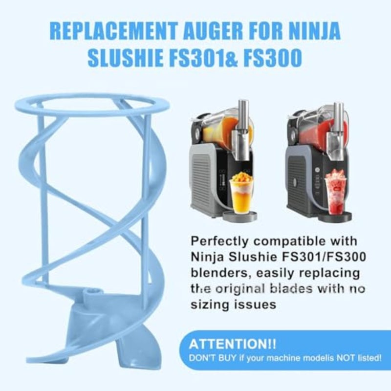 شفرة بديلة لـ Ninja Slushie FS301 وFS300، أزرق سماوي، خالية من مادة BPA، 20.5 × 11.4 سم، سهلة التركيب والتنظيف - Image 5