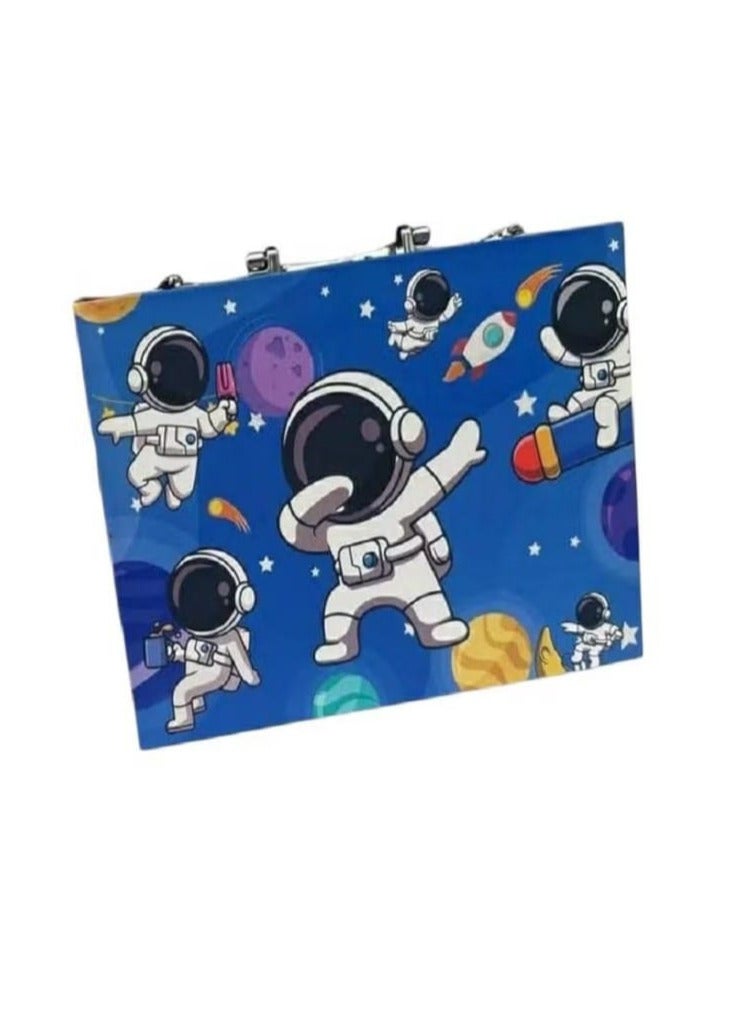 Kids Art Set with 66 Pieces, Carrying Case, Crayons, Markers, Watercolors, Ruler and Accessories (Astronaut)