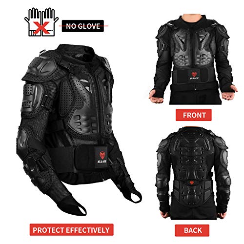 Gute Motorcycle Protective Jacket with Full Body Armor, Motocross Protective Jacket Armour, Sport Motocross MTB Racing & Off-Road Chest Protection Dirt Bike Gear for Men (Medium) - Image 2