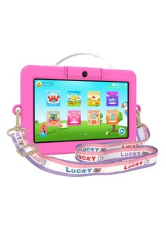 Lucky Tab 5 Travel Mate 7-Inch Kids Tablet with IPS HD LED Display, 5G WiFi, 4GB RAM, 128GB ROM, 3000mAh Battery | Child-Friendly Android Tablet for Learning, Games, Videos | Parental Controls & Durable Design | Ideal for Travel and Home Use  - Image 1