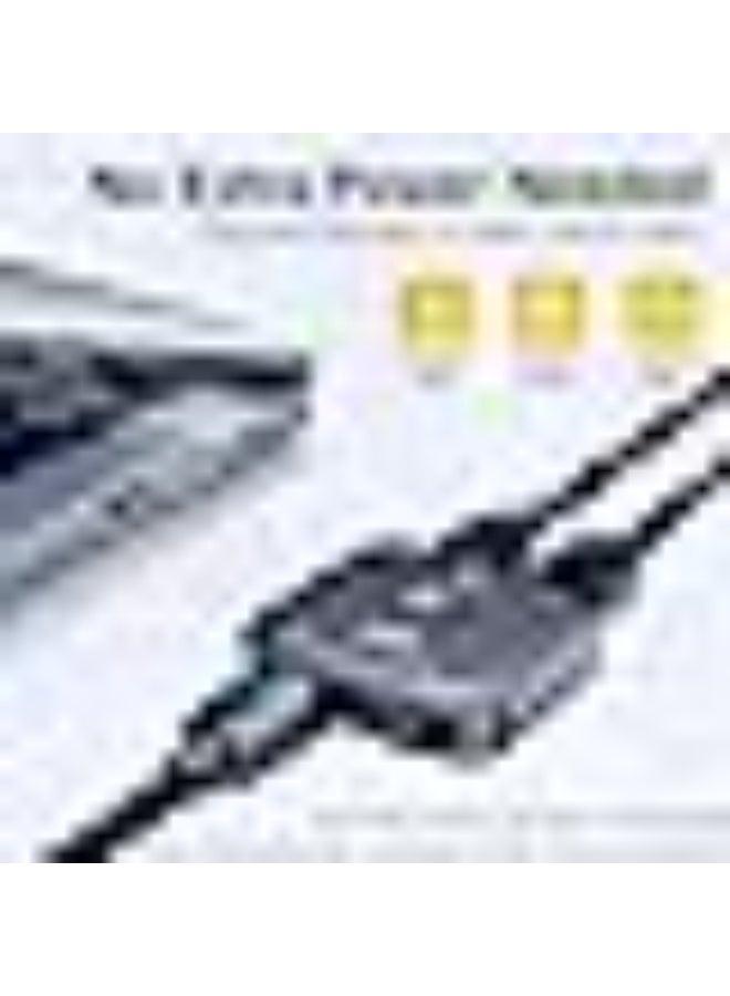 SHERRIVA 10K 8K HDMI Switch – 2 in 1 Out, Bi-Directional HDMI Splitter Switcher, 8K@60Hz, 4K@240Hz, Compatible with PS5, PS4, Xbox, Fire Stick, Apple TV, Projector - Image 5